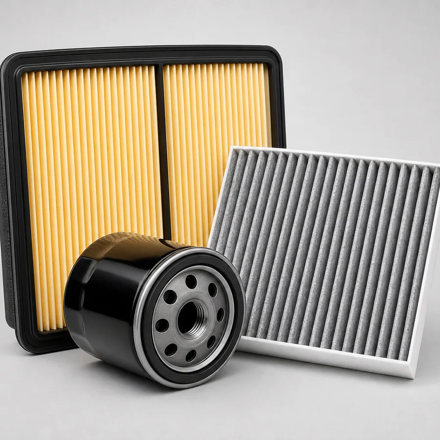 Oil, air and cabin filters