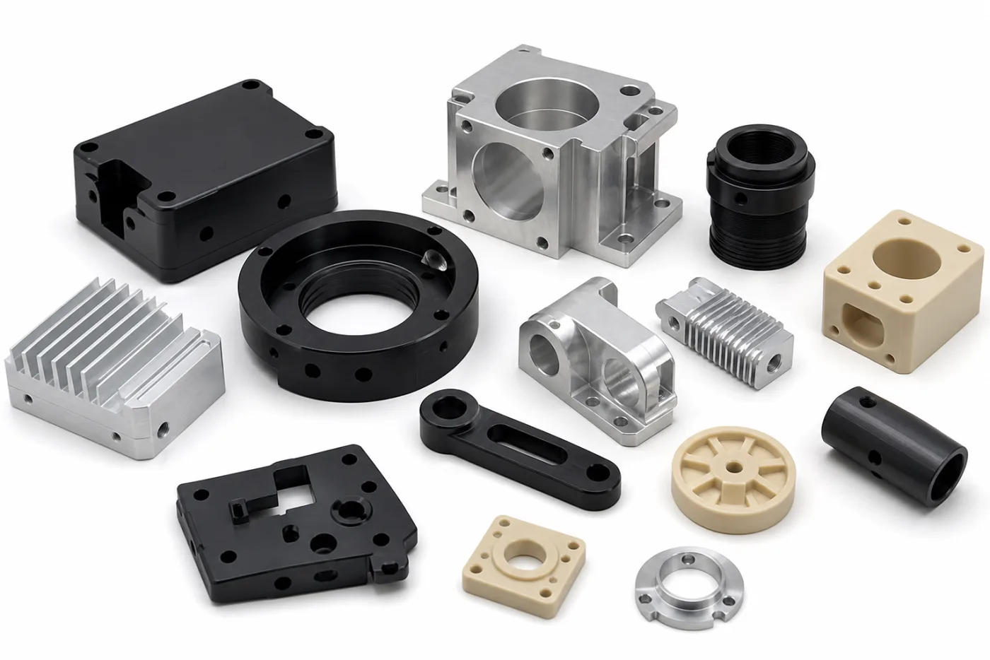 Engineering plastic and aluminum CNC parts