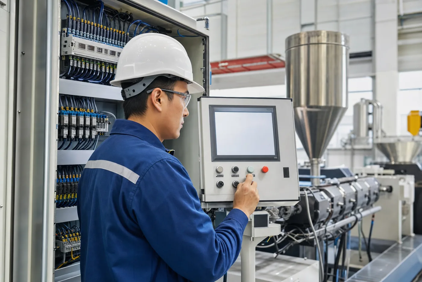 Plastic machinery quality control