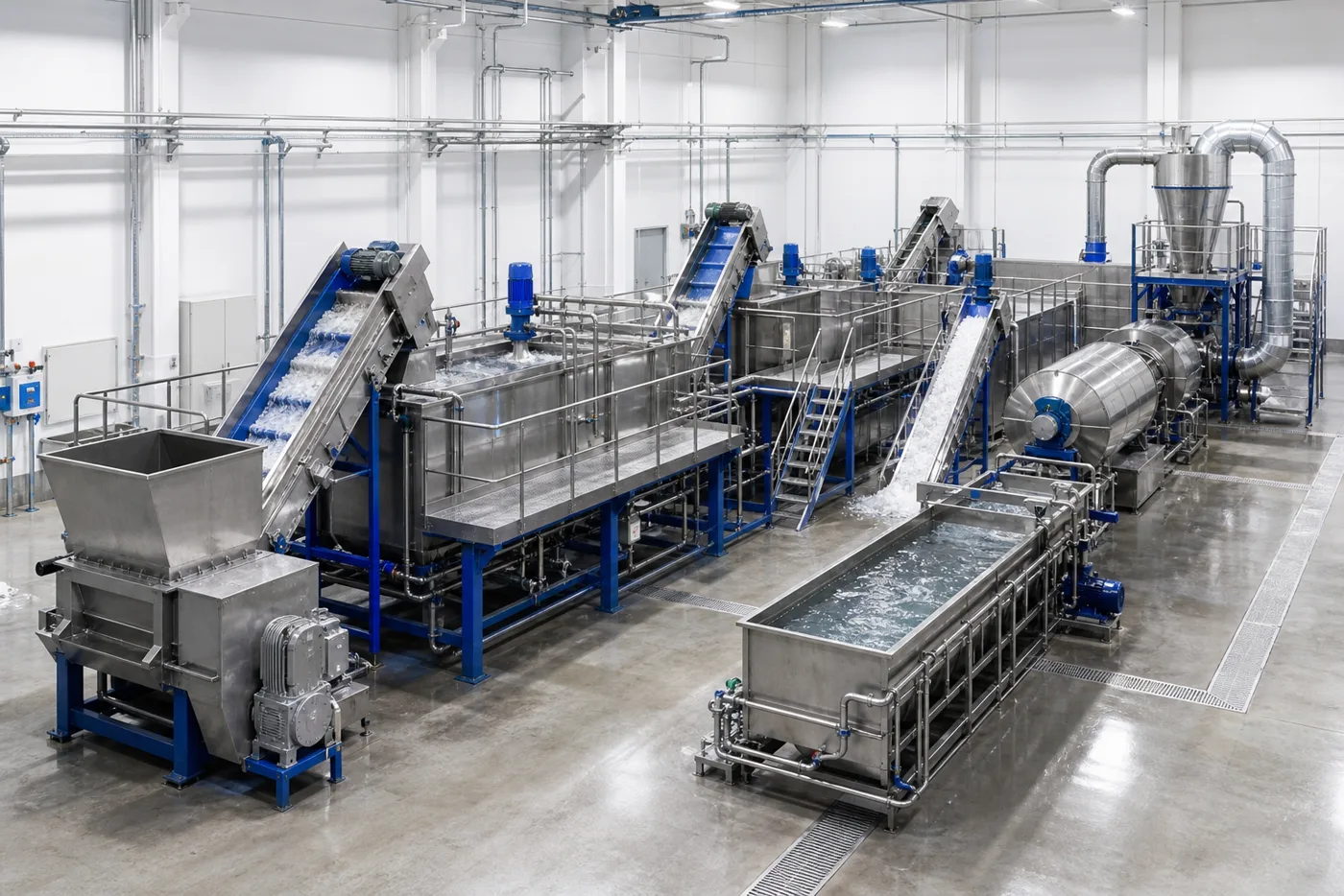 PP PE soft film recycling washing line