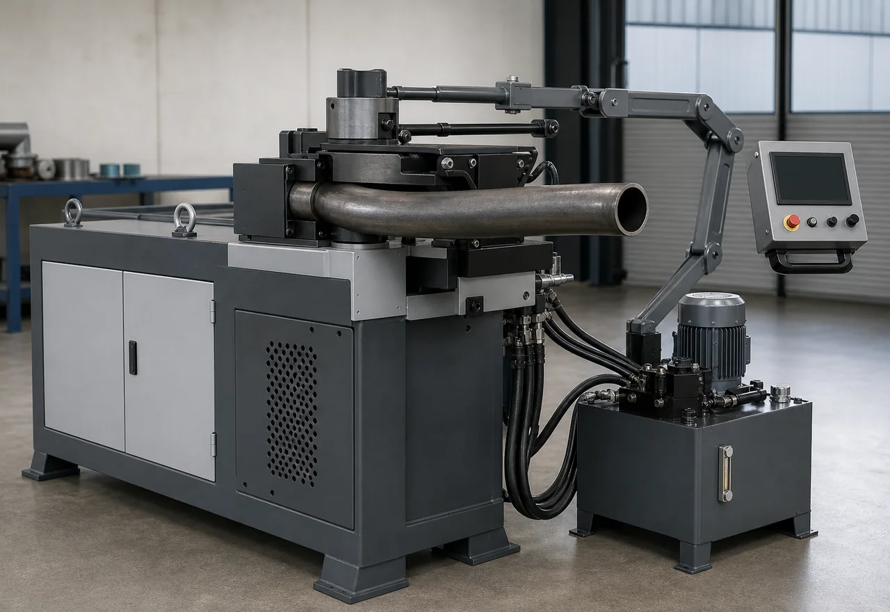 Hydraulic NC pipe bending machine bending heavy wall steel pipe